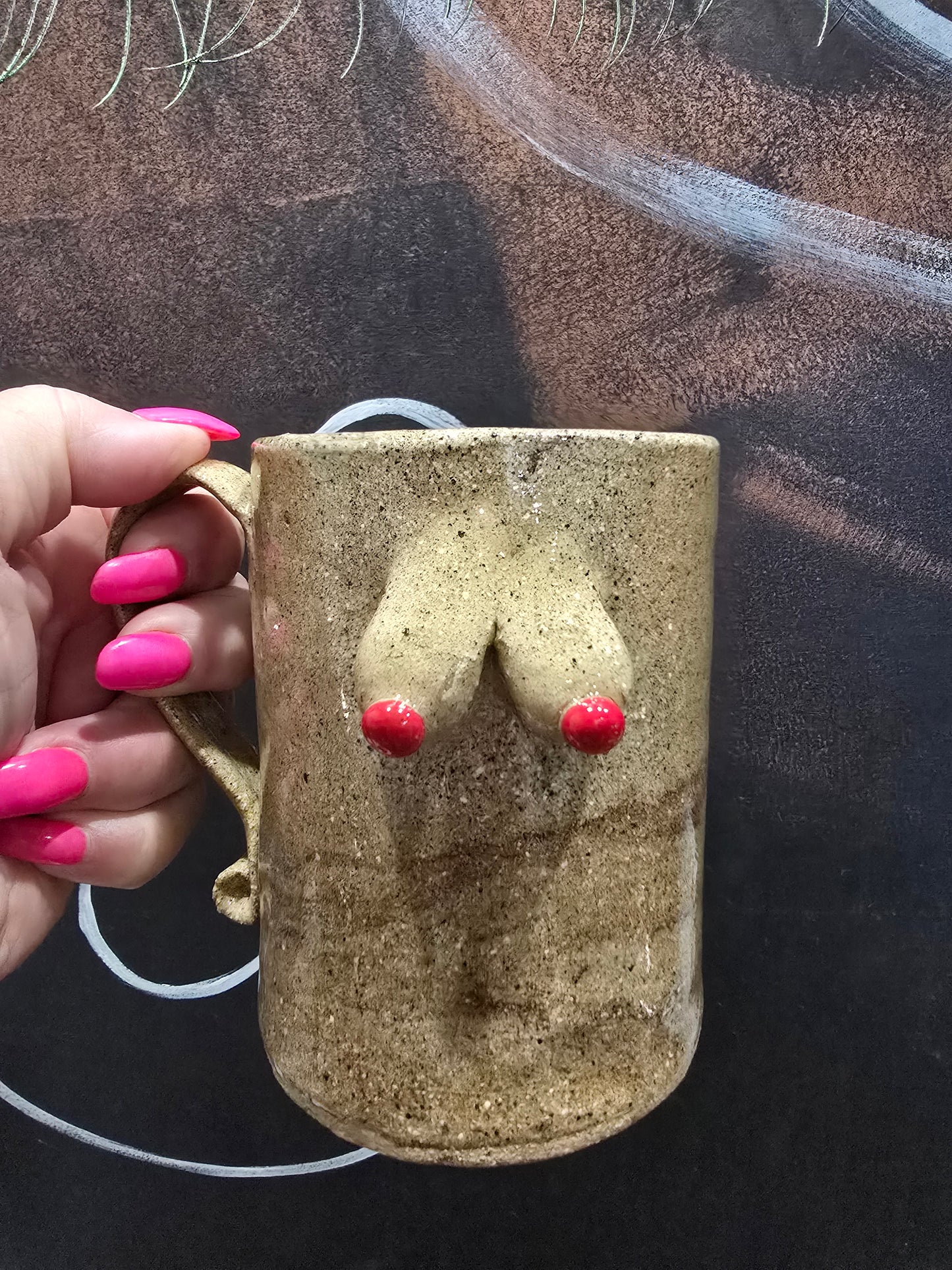 Boobie Mug, brown