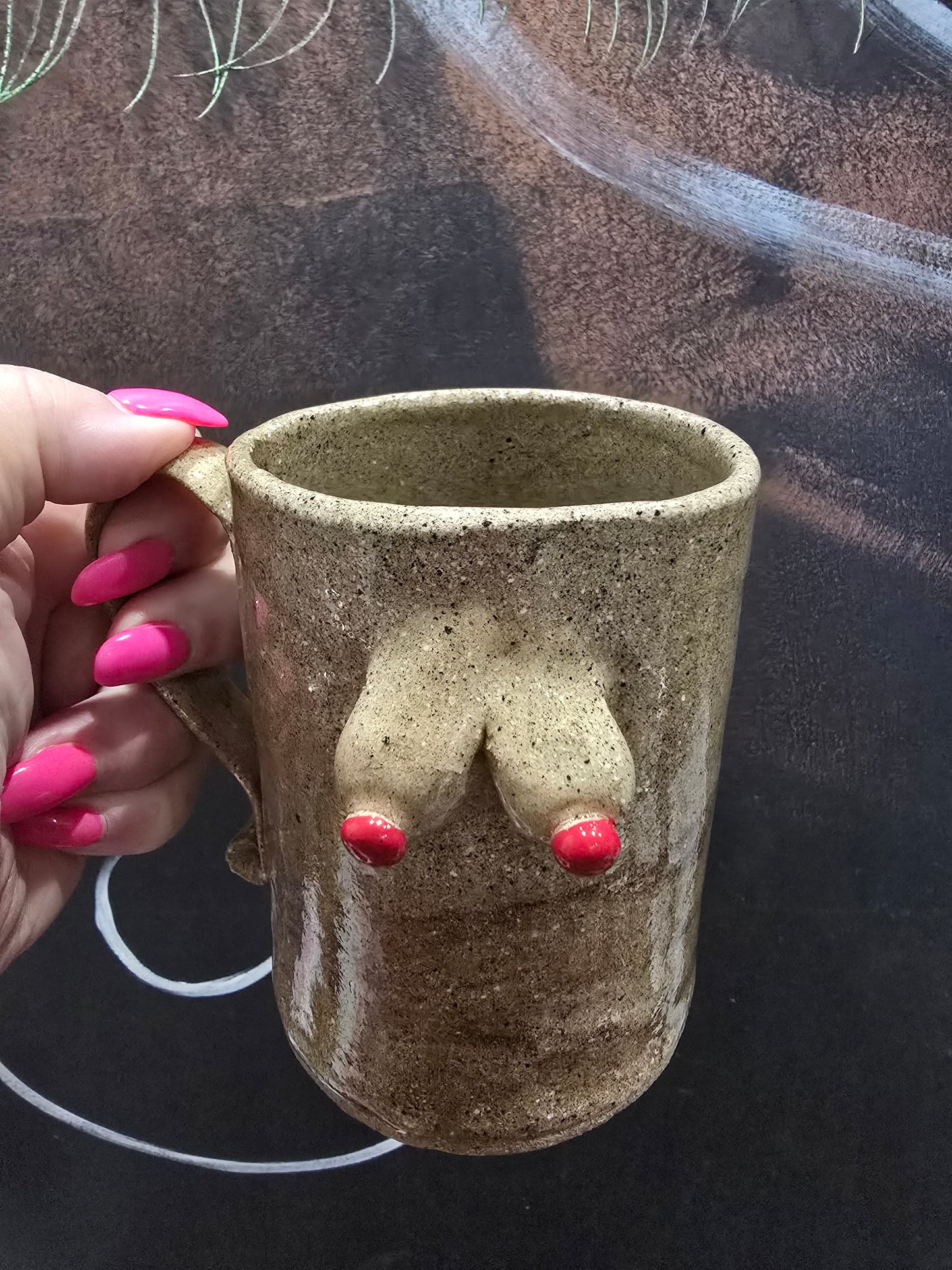 Boobie Mug, brown