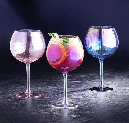 Opalescent GIN glasses