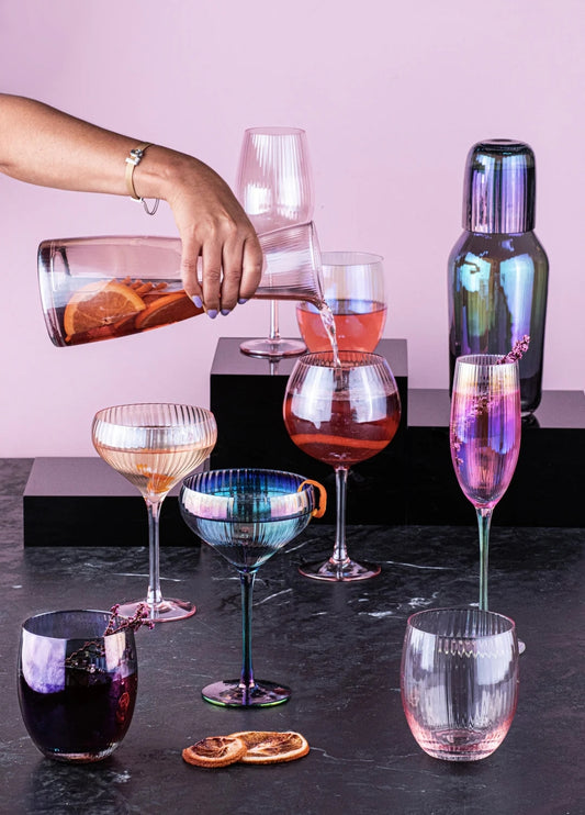 Black Pearl Gin Glasses 🤍
