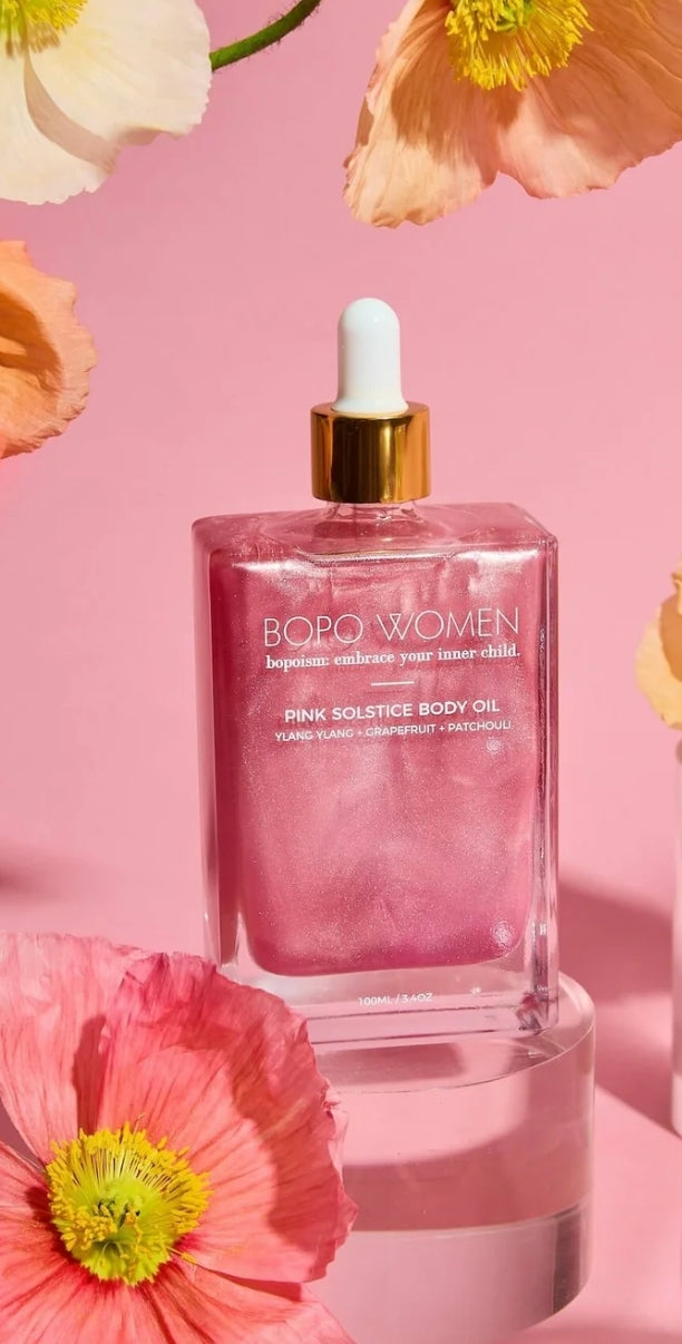 Pink summer solstice body oil