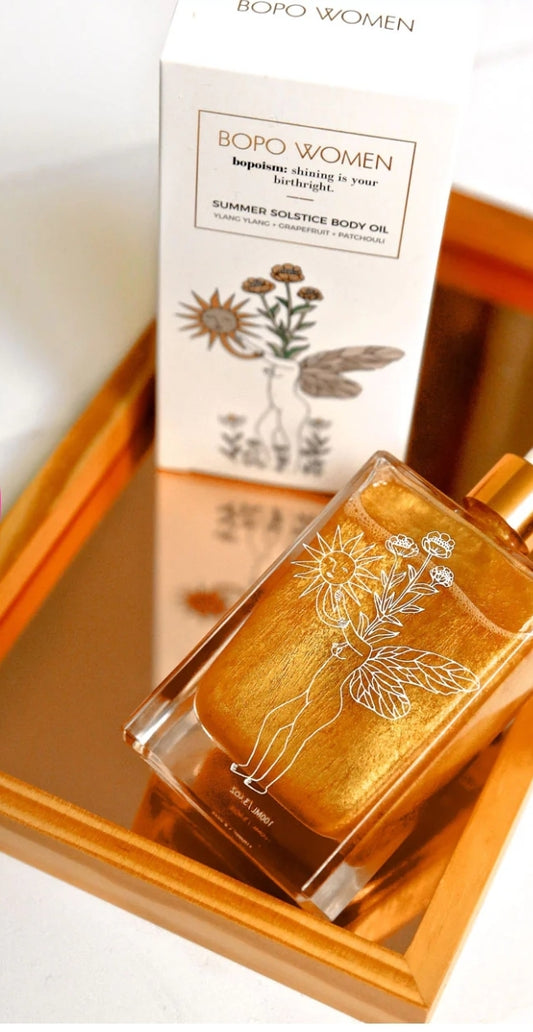 Summer solstice body oil gold