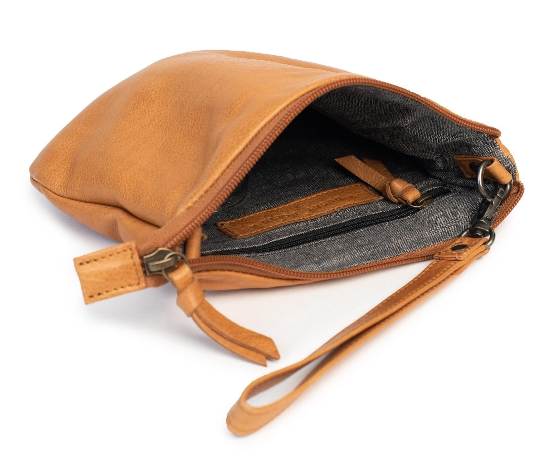 Castle in the sky TAN cross body bag