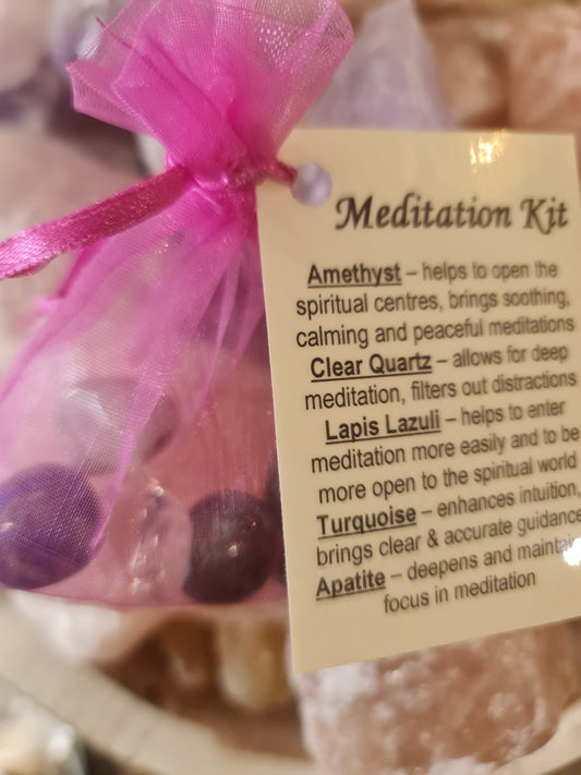 Meditation crystal kit