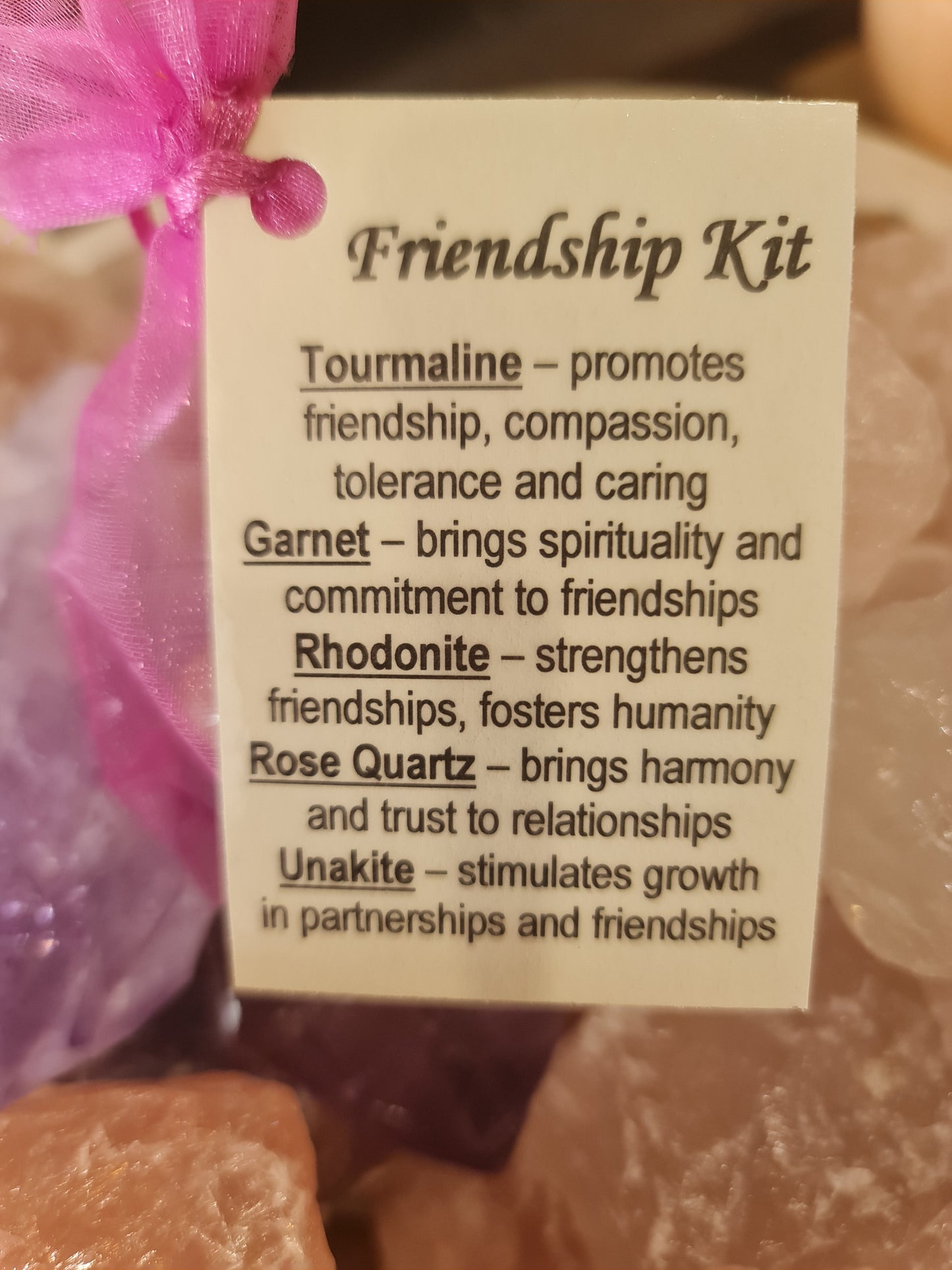 Friendship crystal kit