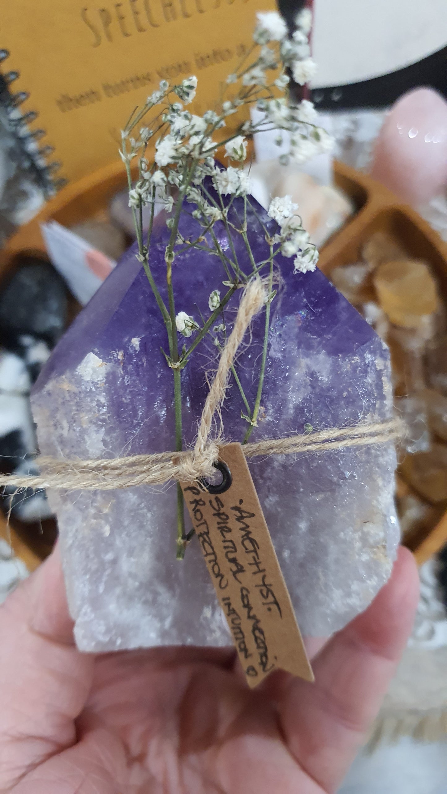 💜Amethyst rough point