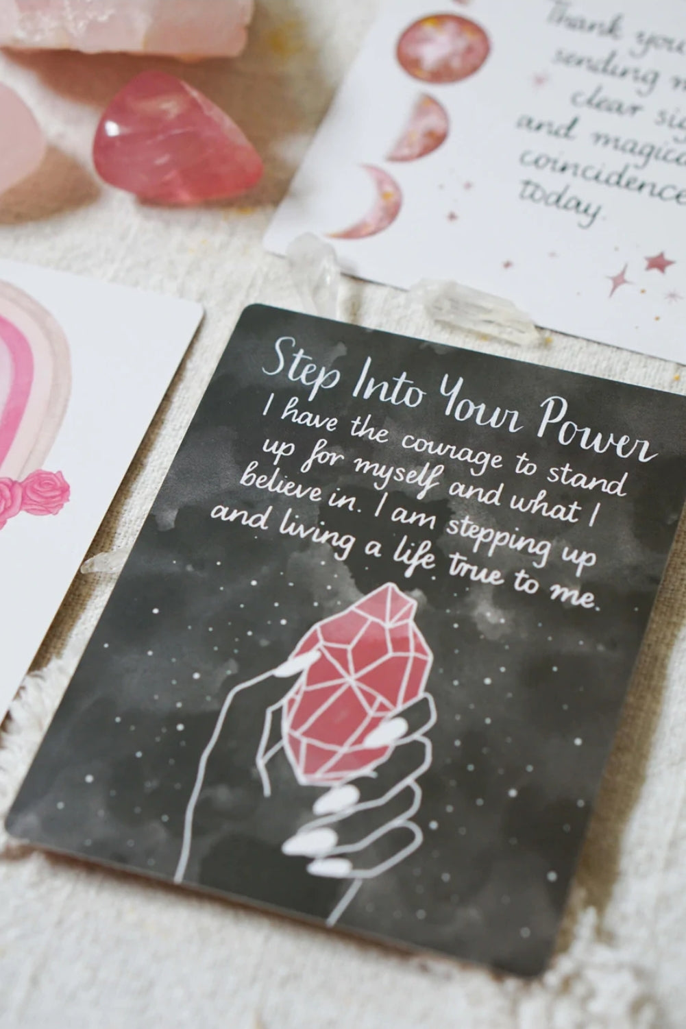Pass around the smile..guided affirmation cards