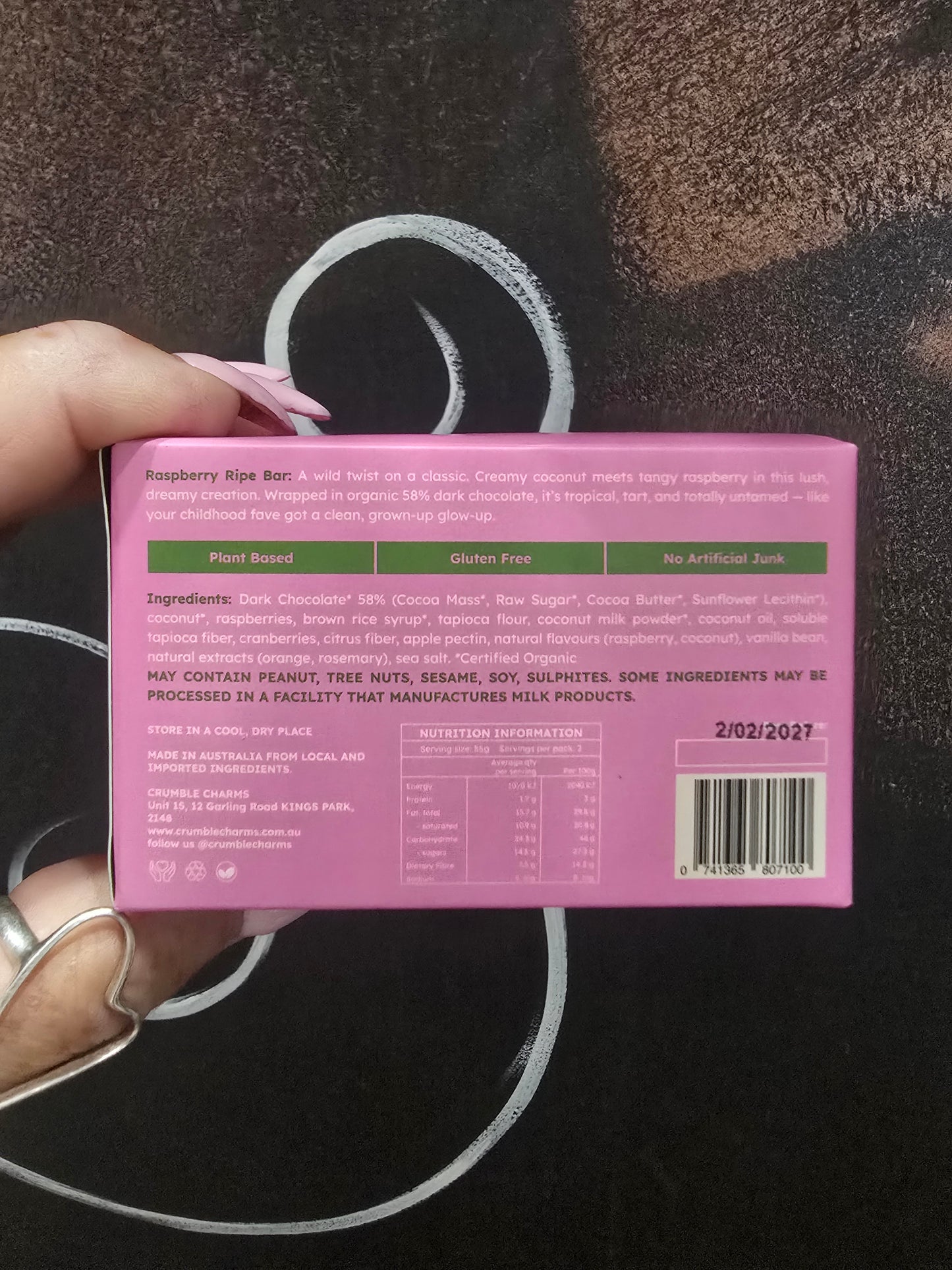 CRUMBLE Charms🩷 Raspberry Ripe Bars