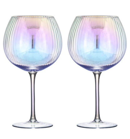 Opalescent GIN glasses