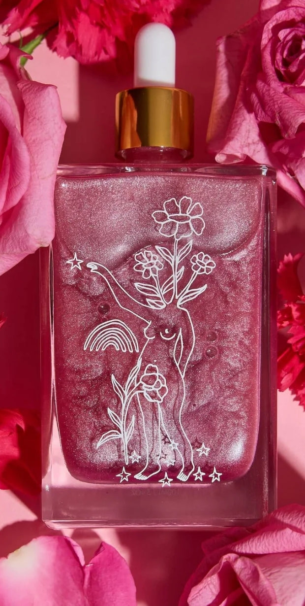 Pink summer solstice body oil