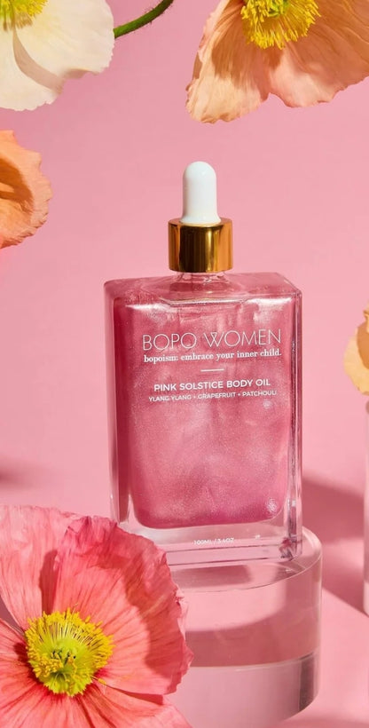 Pink summer solstice body oil