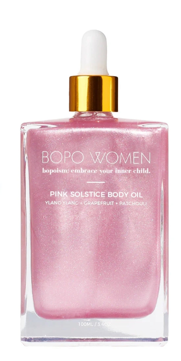 Pink summer solstice body oil