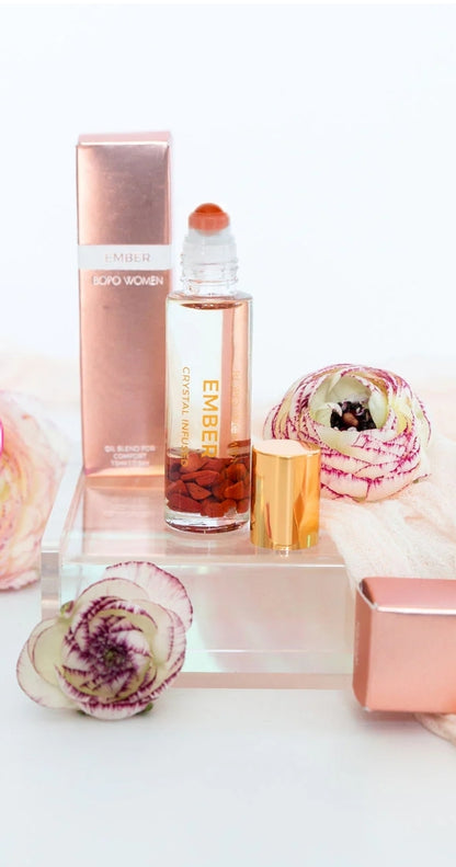 Ember crystal infused perfume roller
