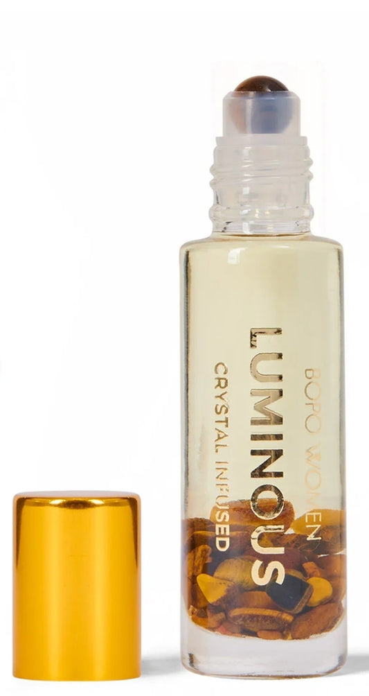 Luminous crystal infused roller perfume