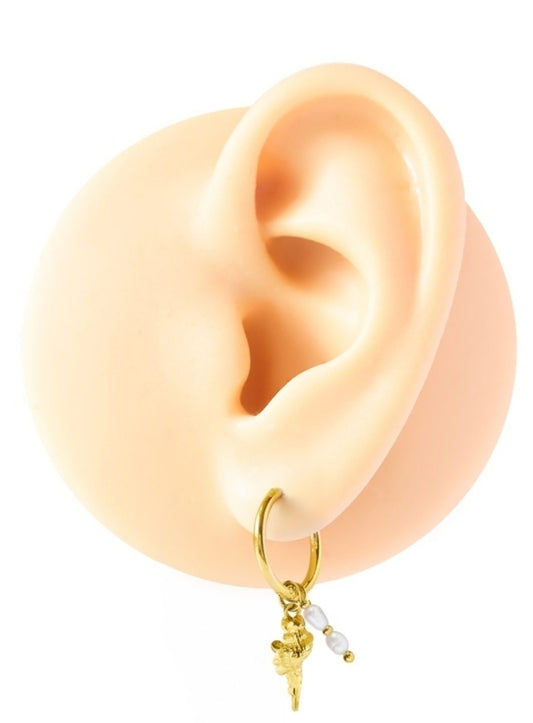 Take me to the beach hoop earrings