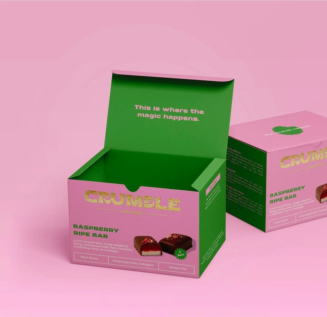 CRUMBLE Charms🩷 Raspberry Ripe Bars