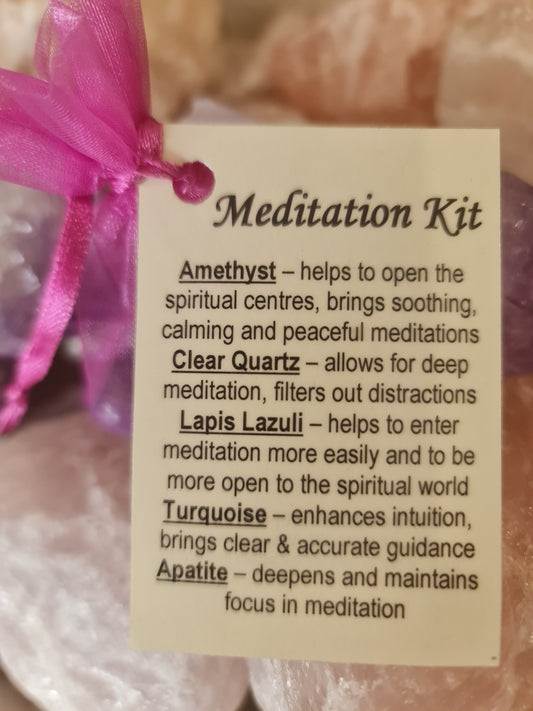 Meditation crystal kit