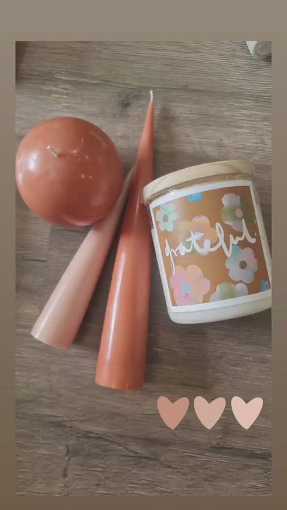 Grateful candle cluster